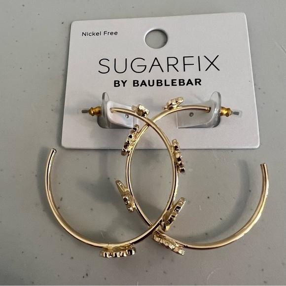 SUGARFIX by BaubleBar Colourful Butterfly Hoop Earrings - Picture 3 of 5